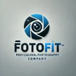 DALL·E 2025-03-01 22.04.59 - A professional photography company logo with the name 'Fotofit'. The design features a modern, minimalist style with a blue-themed color palette. The